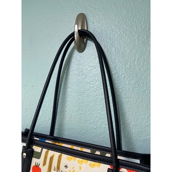 Kate Spade Pasta Mangia Italy Italian Tote Bag Rare Hard to Find - Picture 5 of 10
